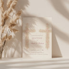 Soft pink floral cross baptism invitation for twins or siblings with elegant watercolor flowers girl twins