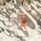 Fifteen birthday invitation with pink bow and balloon for teen girl party