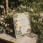 Editable cute baby dinosaur birthday invitation with watercolor dinosaurs and neutral earthy colors Canva template