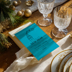 New Years Eve party invitation with vibrant neon design for an electric celebration
