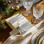 New Years Eve pajama party invitation with cozy whimsical design for a relaxed celebration