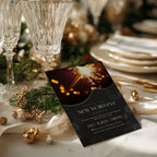 New Years Eve party invitation with retro sparkler photo design for a dance party celebration