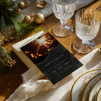 New Years Eve party invitation with retro sparkler photo design for a dance party celebration